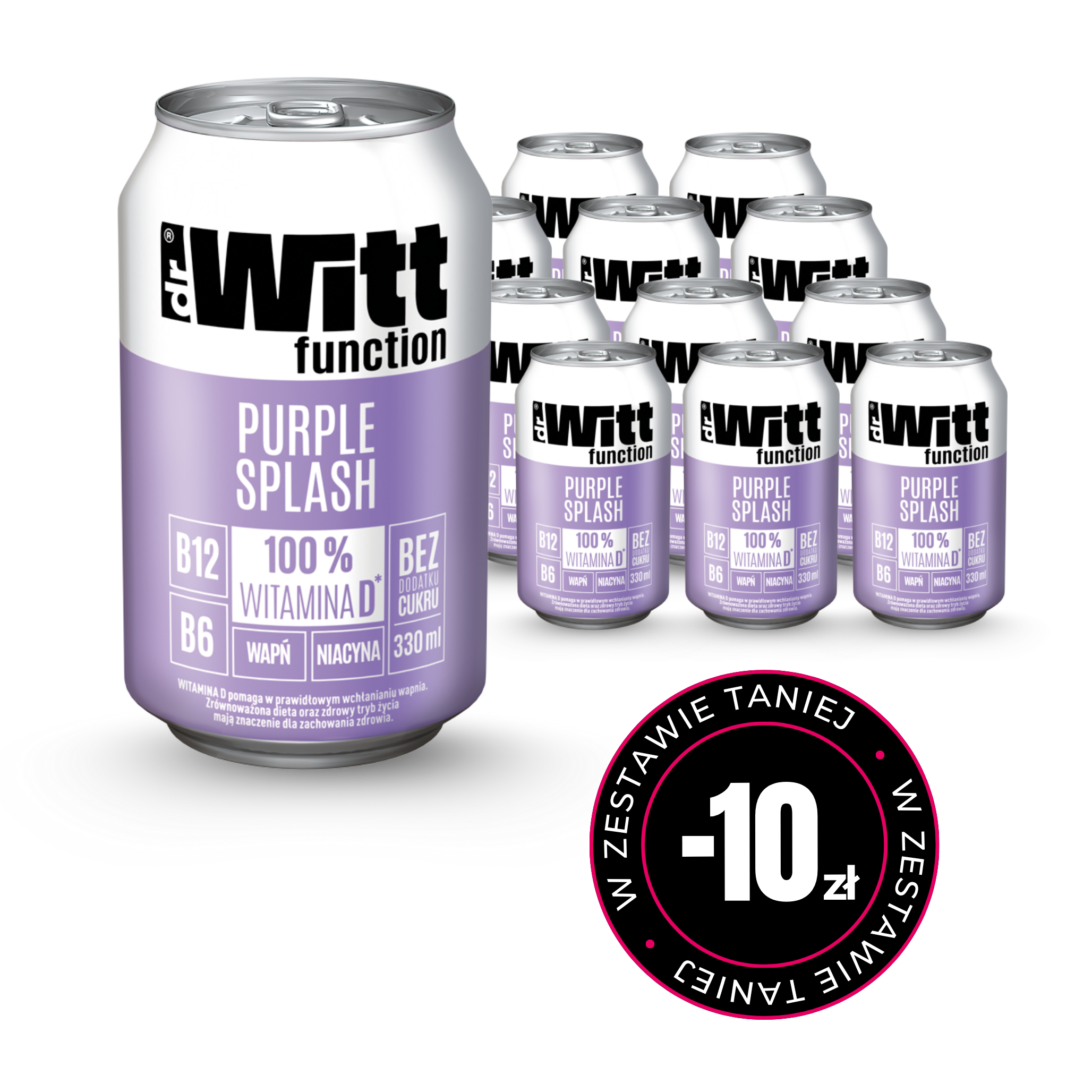 WITT Function purple splash gruszka-lawenda 330ml x12