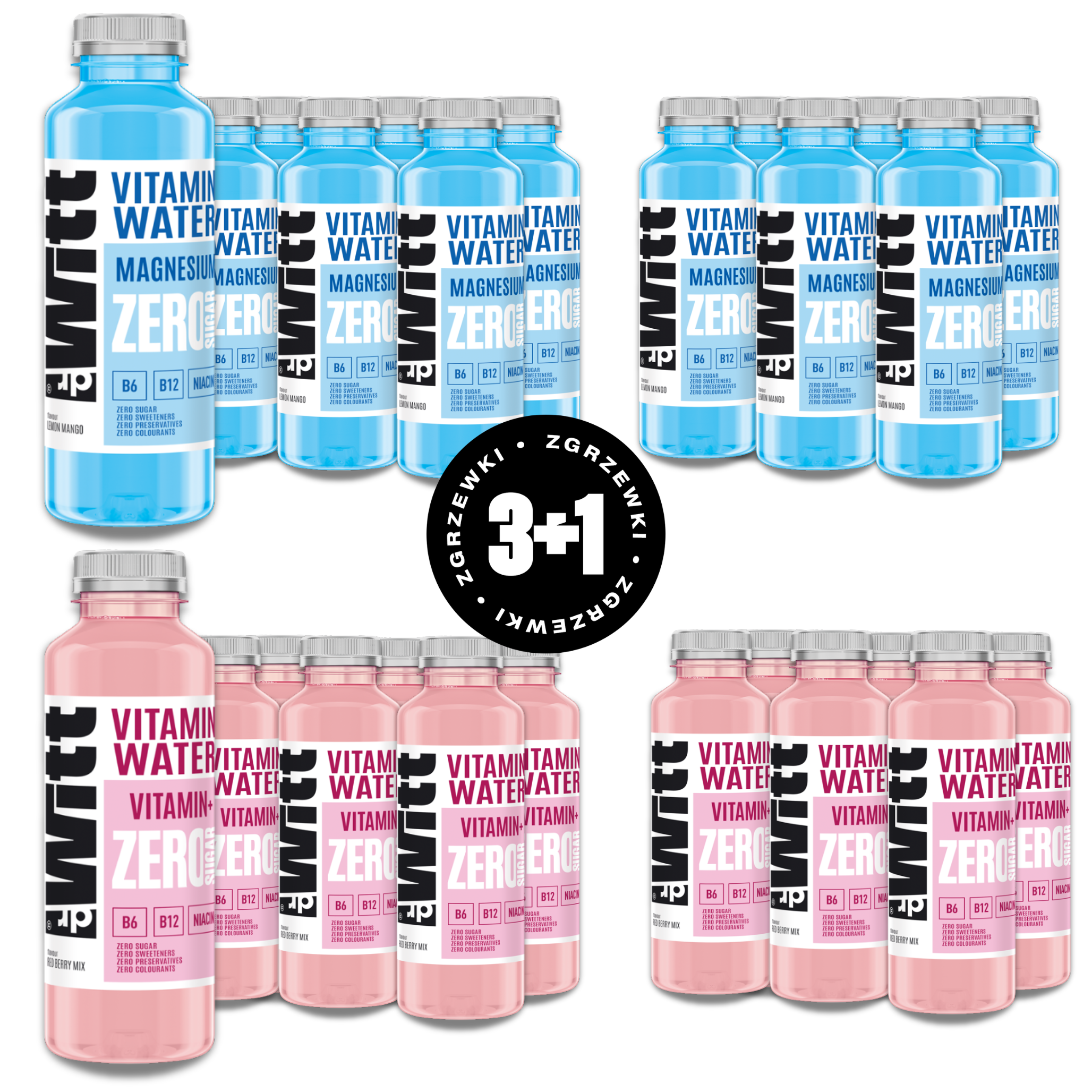 WITT ISO Vitamin Water ZERO mix smaków x24