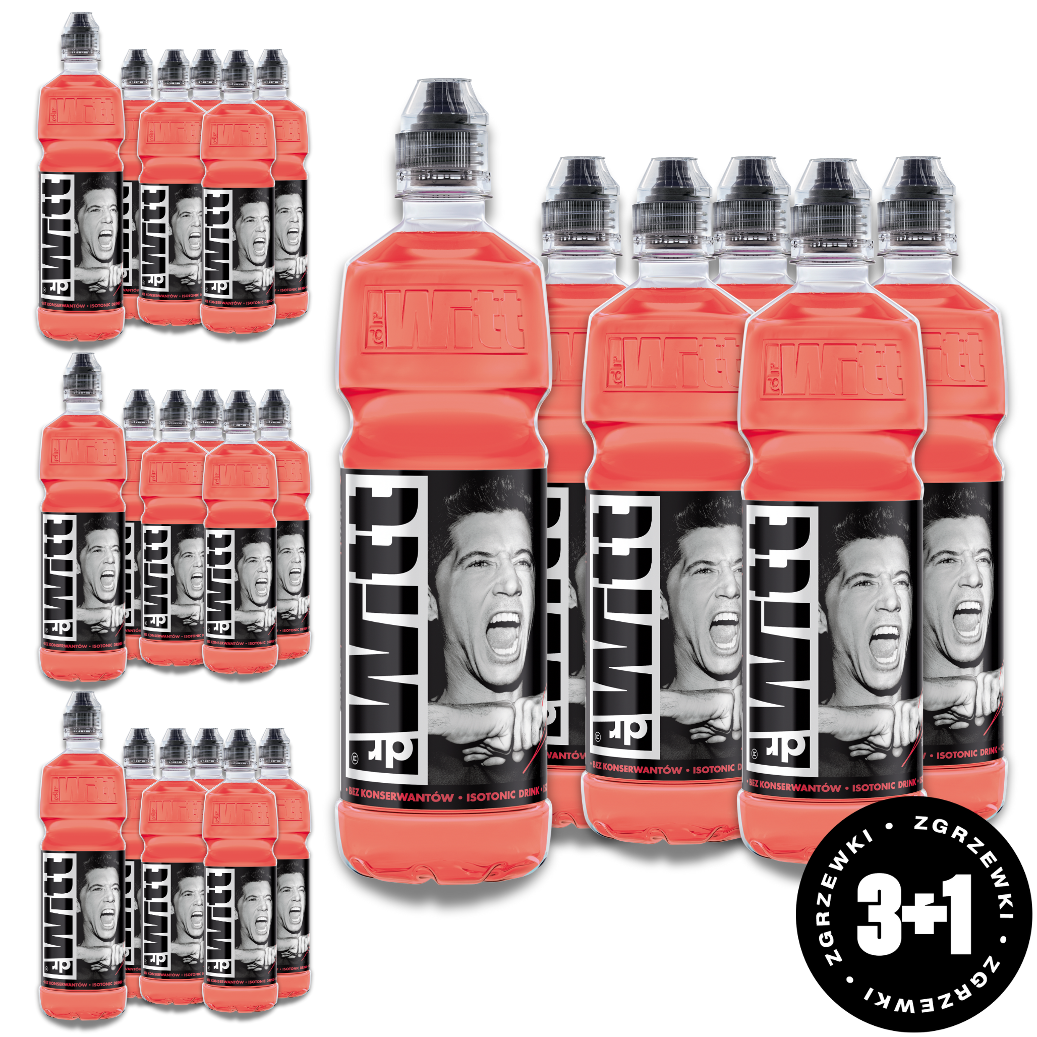 WITT Isotonic Drink czerwona pomarańcza 750ml x24