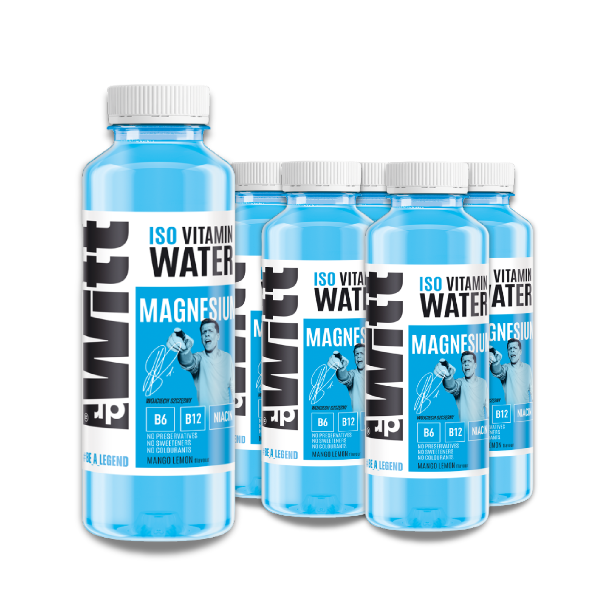 WITT ISO Vitamin Water mango-cytryna MAGNESIUM 550ml x6