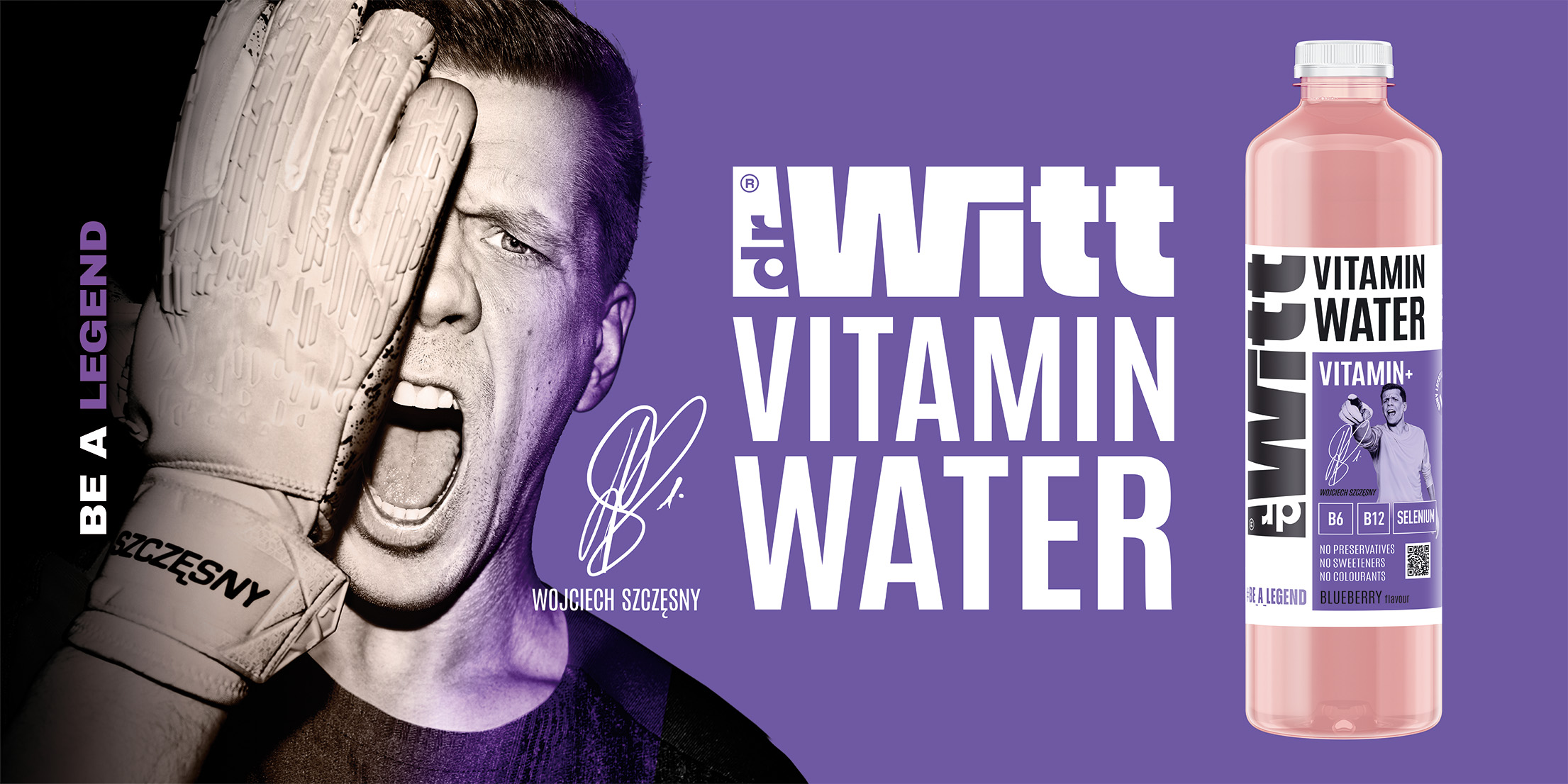 Witt Woda Witaminowa o smaku jagody 1,25l