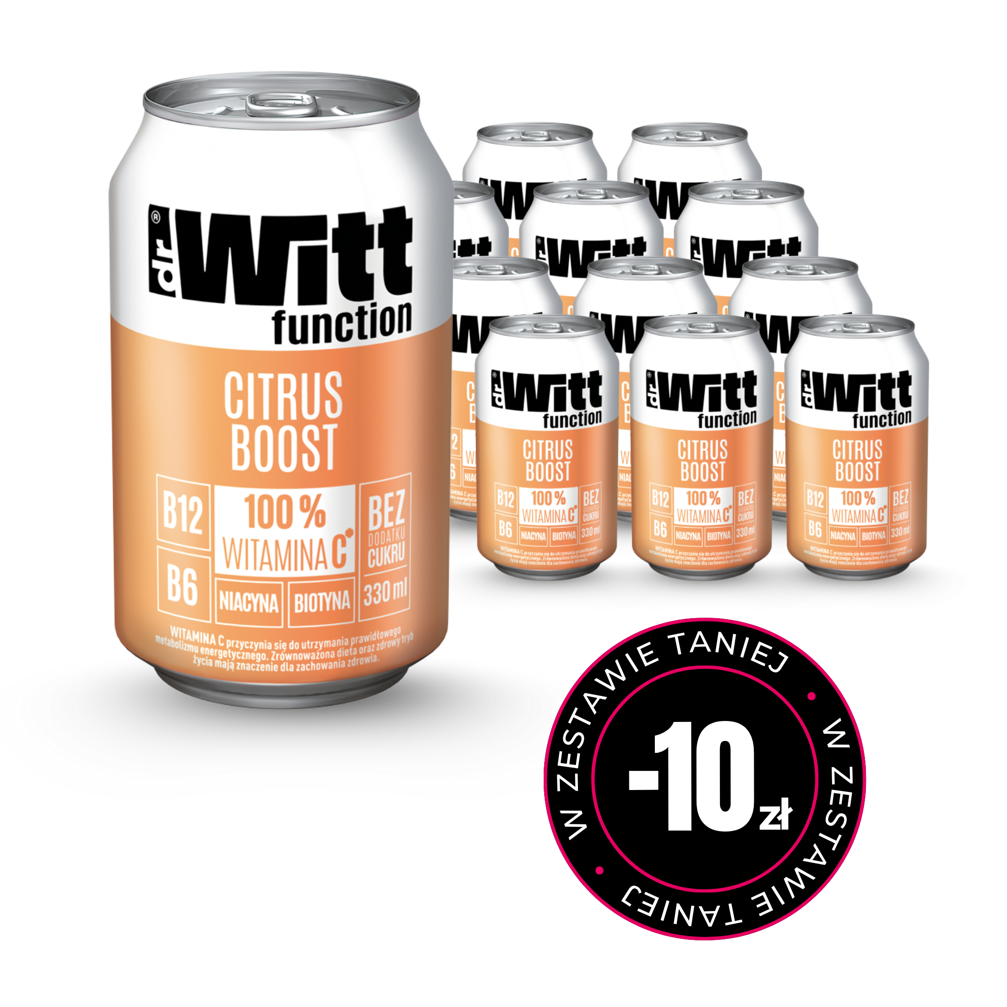WITT Function citrus boost cytrusy 330ml x12